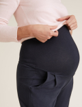 Maternity Jersey Over Bump Tapered Trousers