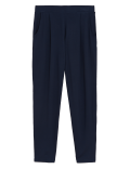 Jersey Tapered Ankle Grazer Trousers