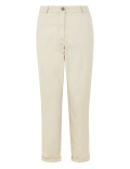 Pure Cotton Tapered Ankle Grazer Chinos