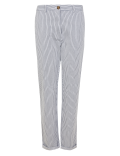 Cotton Rich Striped Tapered Chinos