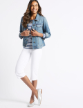 Cotton Rich Cropped Joggers