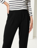 Jersey Tapered Leg Trousers