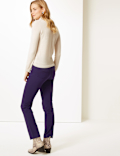 Cotton Rich Stretch Straight Leg Trousers