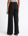 Pure Linen Wide Leg Trousers