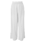 Linen Rich Wide Leg Cropped Trousers
