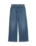 Slouchy Mid Rise Wide Leg Jeans