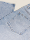 High Waisted Wide Leg Cropped Jeans