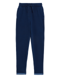 Jersey Denim Tapered Ankle Grazer Joggers