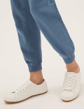 Tencel™ Blend Cuffed Ankle Grazer Joggers