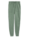 Tencel&trade; Blend Cuffed Ankle Grazer Joggers