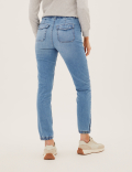 Cotton Blend Slim Fit Ankle Grazer Joggers