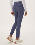Cotton Blend Slim Fit Ankle Grazer Joggers
