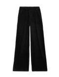 Denim Elasticated Waist Wide Leg Trousers