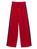 Side Stripe Wide Leg Trousers