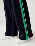 Side Stripe Wide Leg Trousers