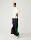 Side Stripe Wide Leg Trousers