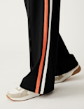 Side Stripe Wide Leg Trousers