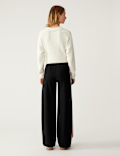 Side Stripe Wide Leg Trousers