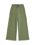 Cotton Rich Brushed Wide Leg Joggers