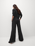 Cotton Rich Brushed Wide Leg Joggers