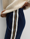 Cotton Rich Retro Side Stripe Joggers