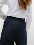 Jersey Side Stripe Wide Leg Trousers