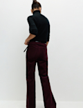 Cotton Rich Cord Flared Slim Fit Trousers