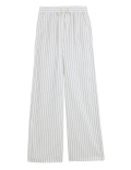 Linen Rich Wide Leg Trousers
