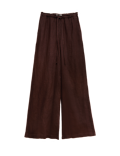 Pure Linen Wide Leg Palazzo Trousers