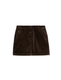 Cord Mini A-Line Skirt