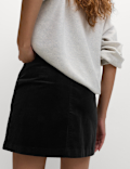 Cord Mini A-Line Skirt