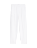 Linen Rich Tapered Trousers