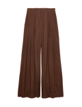 Pleat Front Palazzo Trousers