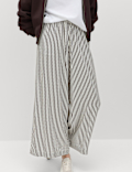 Printed Pull On Wide Leg Culottes
