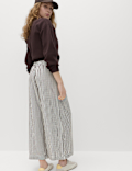 Printed Pull On Wide Leg Culottes