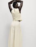 Pleated Palazzo Trousers