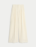 Pleated Palazzo Trousers