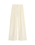 Pleated Palazzo Trousers