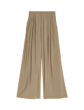 Pleated Palazzo Trousers