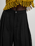 Pleated Palazzo Trousers
