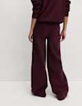 Cotton Rich Drawstring Wide Leg Joggers