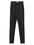 Printed Coated High Waisted Jeggings