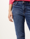 Mid Rise Relaxed Slim Leg Jeans