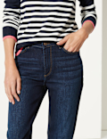 Mid Rise Relaxed Slim Leg Jeans