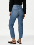 High Waisted Slim Fit Cropped Jeans