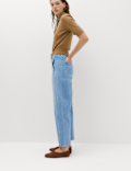 Cotton Rich High Waisted Carrot Leg Jeans