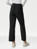 Pure Cotton Straight Leg Ankle Grazer Trousers
