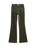 Cord Patch Pocket Tea Dyed Flared Trousers