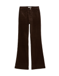 Cord Patch Pocket Tea Dyed Flared Trousers