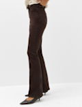 Cotton Rich Kick Flare Trousers
